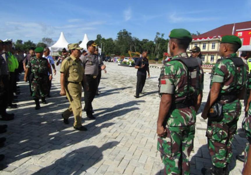 Kapolres Rohul Pimpin Apel Operasi Patuh Muara Takus 2019