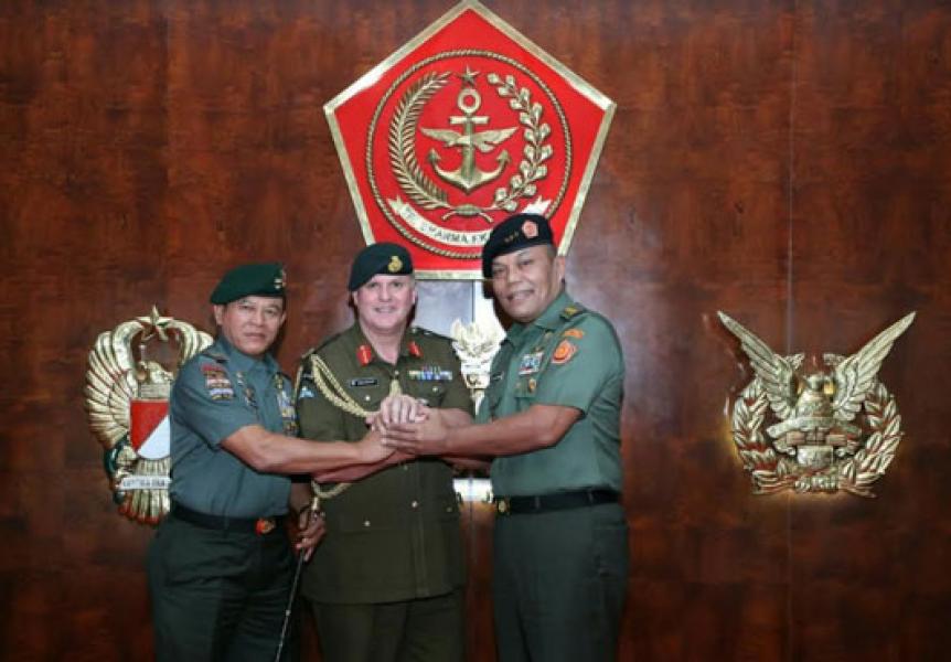 Kasum TNI Terima Kunjungan Kehormatan Kasad Selandia Baru