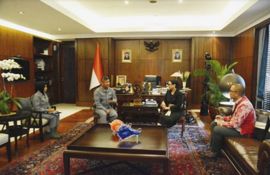 Kepala Bakamla RI Courtessy Call Kemenlu