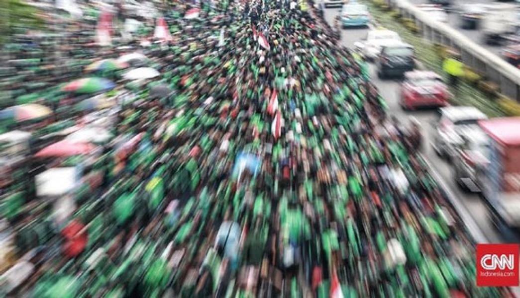 Massa Ojek Online di Indonesia Ancam Kepung Kedubes Malaysia