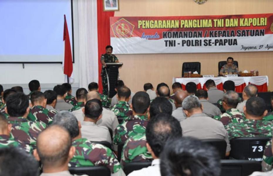 Panglima TNI: Jaga Sinergitas Prajurit TNI dan Polri di Lapangan