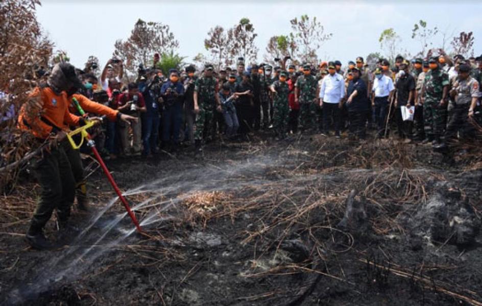 Panglima TNI Tinjau Karhutla di Kalimantan Barat