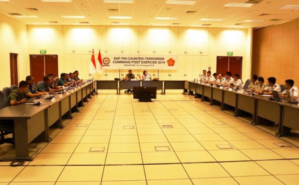 TNI-SAF Selenggarakan Latma Counter Terrorism Command Post Exercise Tahun 2019