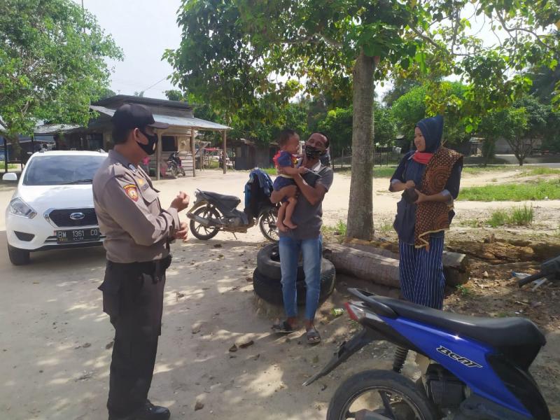 Antisipasi C3 dan Sosialisasi Adaptasi Kebiasaan Baru, Polsek Langgam Rutinkan Giat Patroli