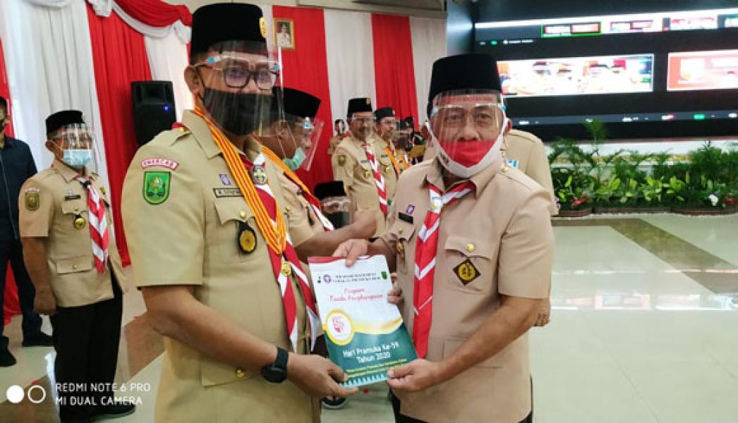 Bupati Suyatno, Wabup Jamiluddin dan Surya Arfan Raih Penghargaan Lencana Melati Tingkat Nasional