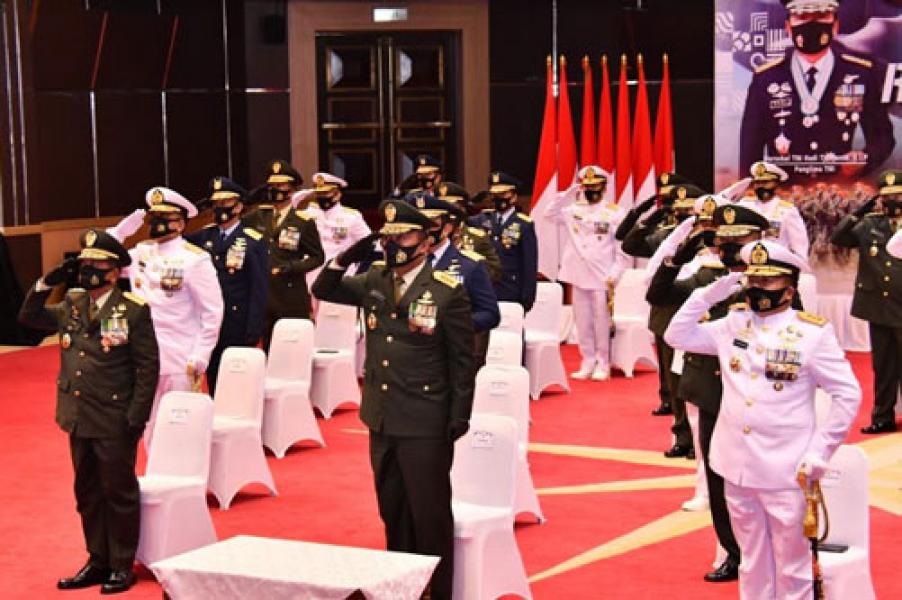 Di Tengah Pandemi Covid-19, Mabes TNI Gelar Upacara HUT Ke-75 RI Secara Virtual 