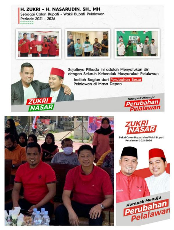 Koalisi Pelalawan Maju Zukri-Nasar Matangkan Persiapan Deklarasi dan Pendaftaran Balon
