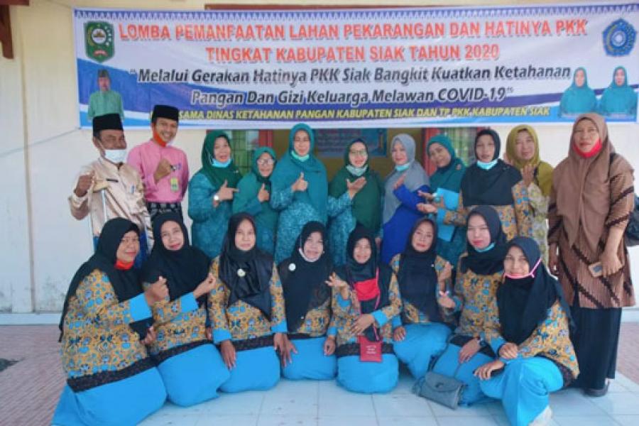 Lawan Covid-19, PKK Siak Gelar Lomba Bertanam di Pekarangan dan Hatinya PKK