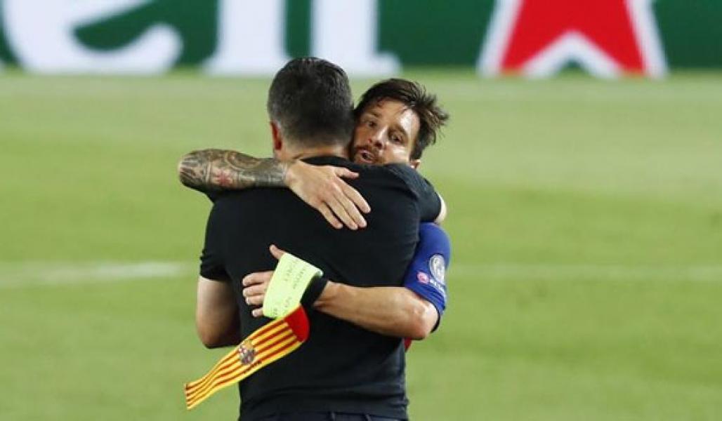 Messi Damprat Wasit Usai Barcelona Menang di Liga Champions