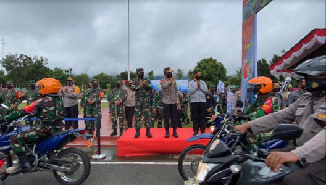 Panglima TNI Pimpin Apel Pelepasan Satgas Pendisiplinan Protokol Kesehatan Papua