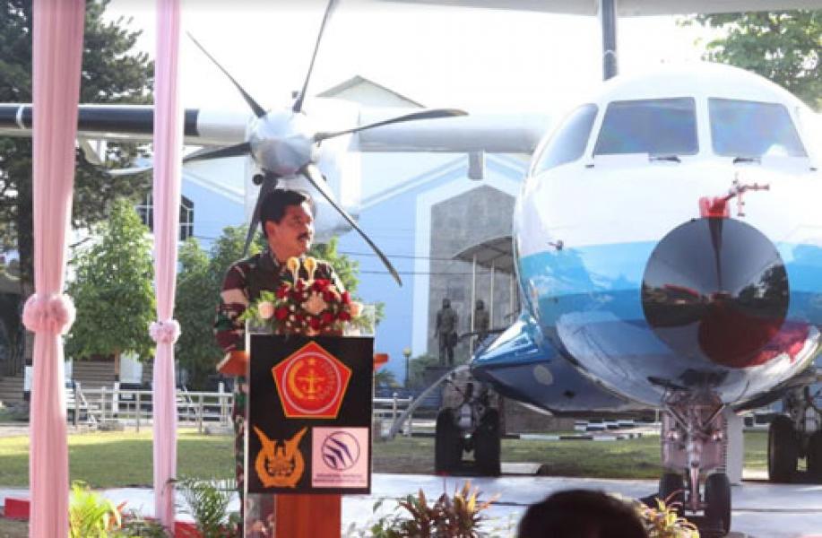 Panglima TNI Resmikan Monumen Pesawat N250 Gatotkoco di Yogyakarta 