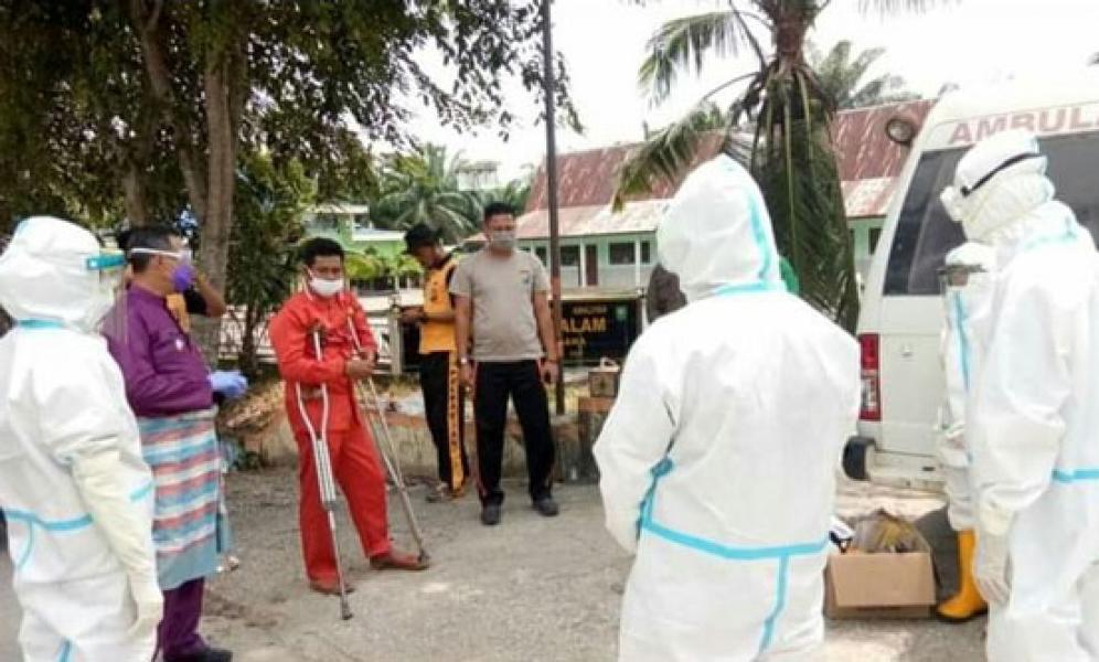 Pemerintah Kampung Laksamana Sabak Auh Lakukan Test Swap