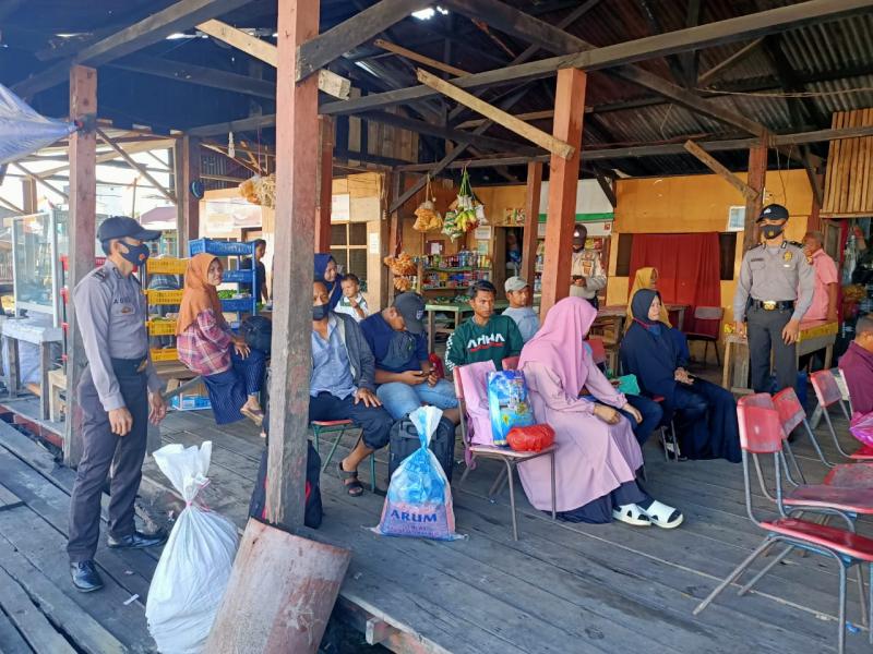 Polsek Kuala Kampar Himbau Warga Ikuti Protokoler Kesehatan Agar Terhindar Dari Covid-19