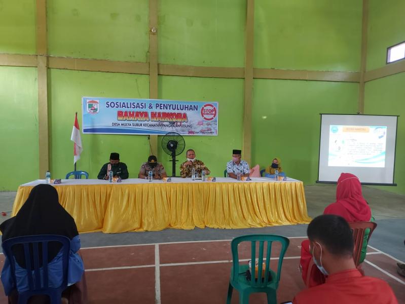 Polsek Pangkalan Lesung Gandeng BNN Pelalawan Sosialisasi Bahaya Narkoba
