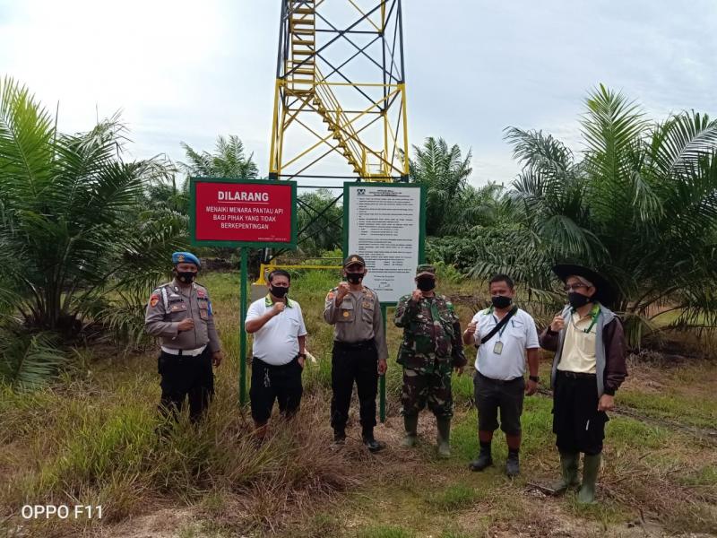 Polsek Pangkalan Lesung dan PT Musim Mas Lakukan Kerja Sama Antisipasi Karhutla di Wilayahnya