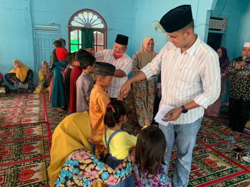 Sambut 10 Muharram, DPD KNPI Rohil Santuni Anak Yatim Piatu
