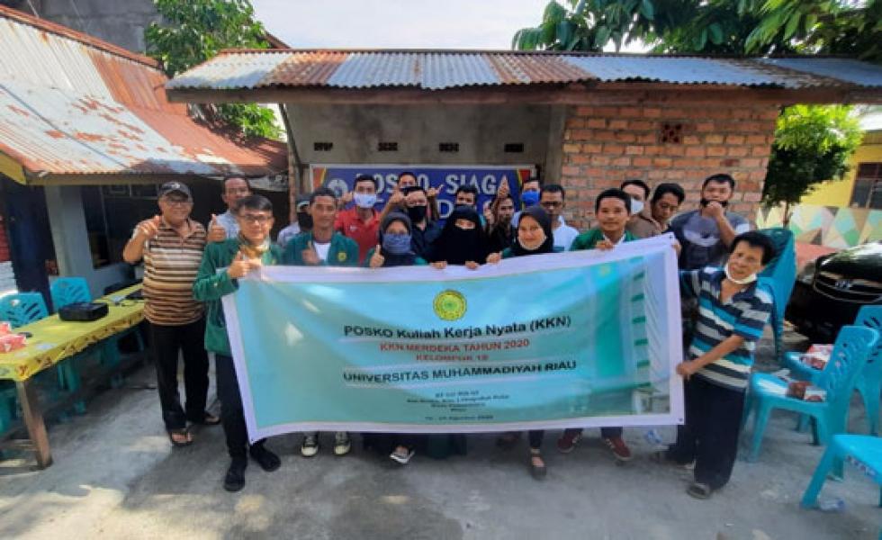 Tim KKN Merdeka UMRI Kelompok 18 Sosialisasi Bahaya Karhutla Di Tengah Pandemi Covid-19