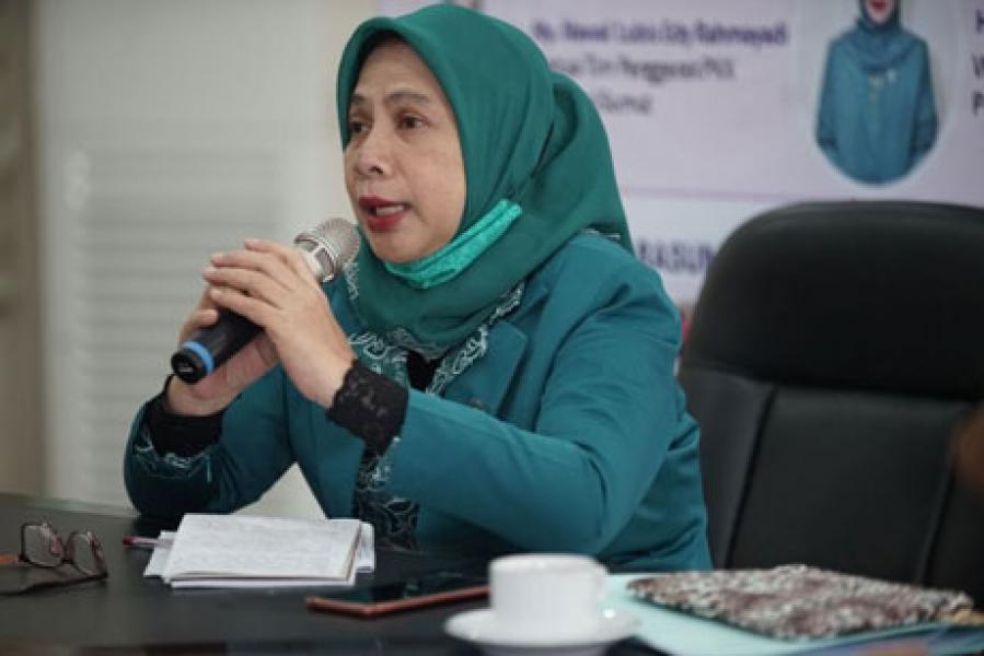 Wakil Ketua I TP PKK Riau Paparkan Pemberdayaan IRT Saat Pandemi Covid-19