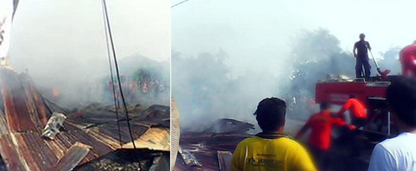 2 Rumah Warga Selatpanjang Ludes Terbakar