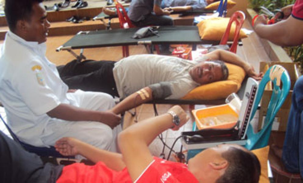 PDDI Rohil Gelar Baksos Donor Darah