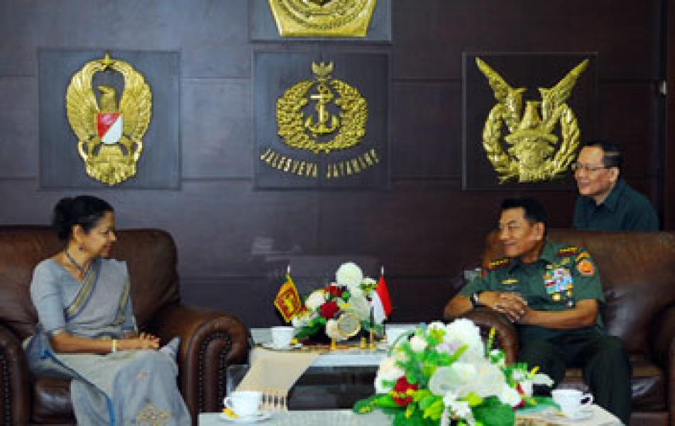 Panglima TNI Terima Kunjungan Dubes Srilangka