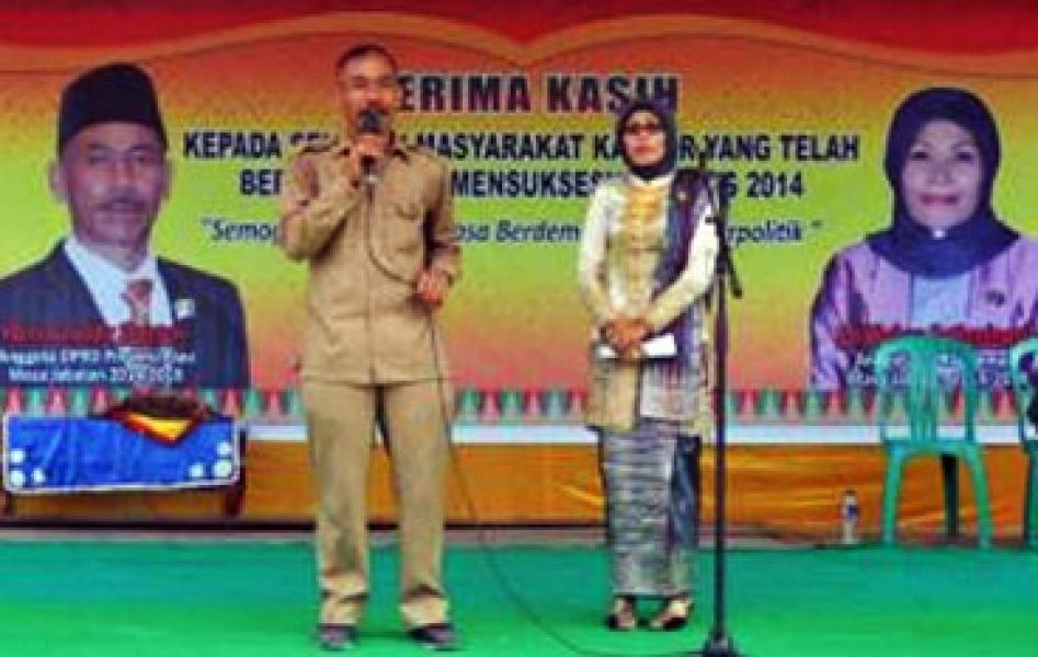 Pasca Dilantik, Ramos dan Ayu Gelar Syukuran di Tapung