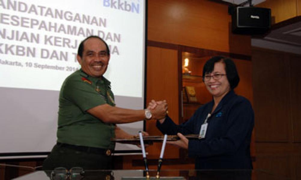 Perpanjangan Nota Kesepahaman BKKBN dengan TNI