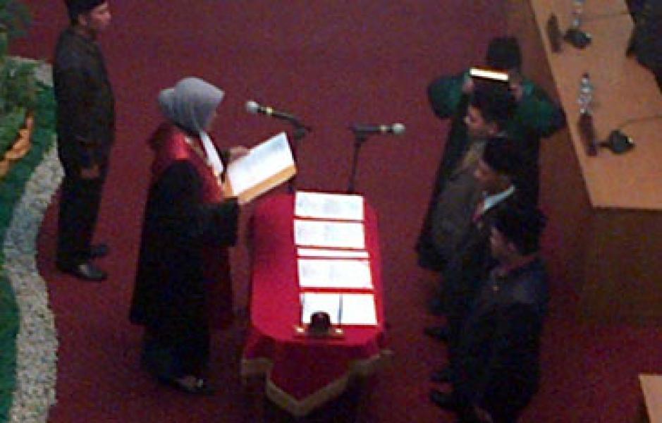 Pimpinan DPRD Pelalawan Resmi Dilantik