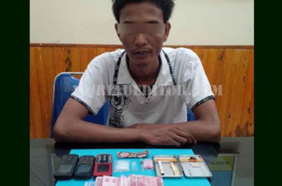 Bandar Sabu di Rohul Ditangkap Polisi Saat Tunggu Pembeli