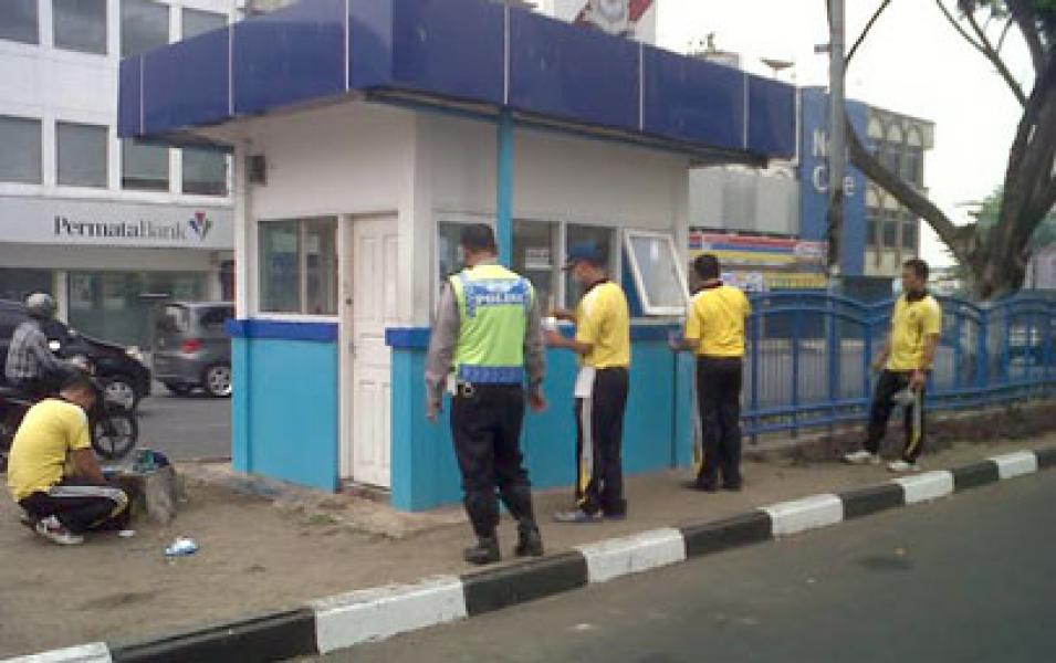 Giat Bakti Bhayangkara, Polantas Cat dan Renovasi Pos Gurindam