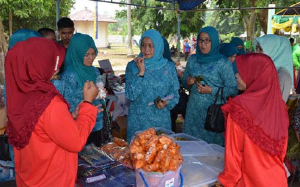 Hari Kesatuan Gerak PKK ke-43, TP-PKK Bengkalis Gelar Pameran Industri Rumah Tangga