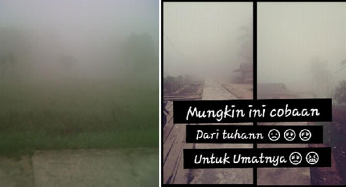 Jarak Pandang Kurang dari 100 meter, Selatpanjang Diselimuti Asap 