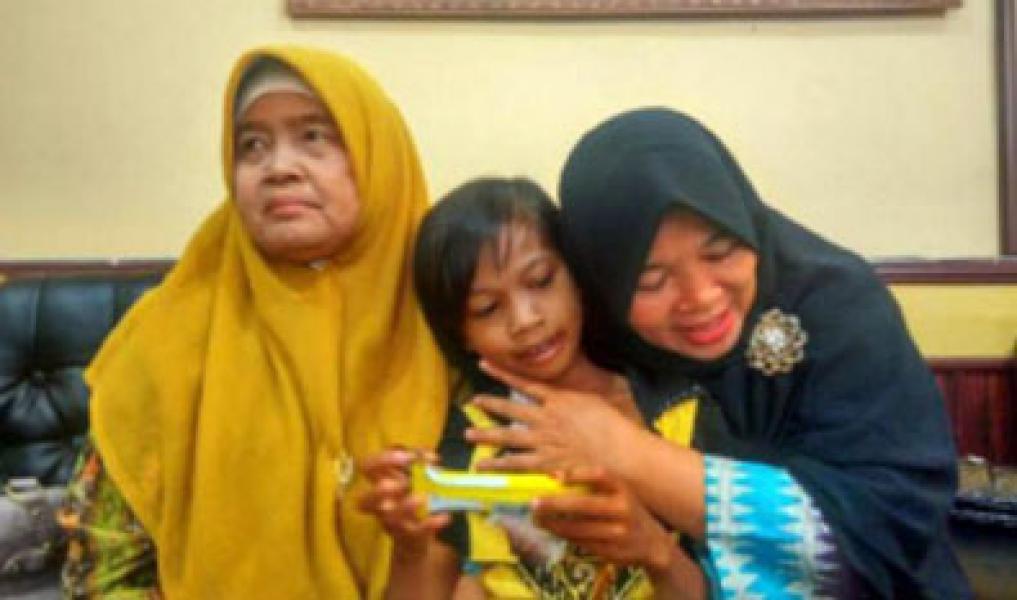 Lisa Anak Terlantar di Selatpanjang Telah Dijemput Pihak Keluarga