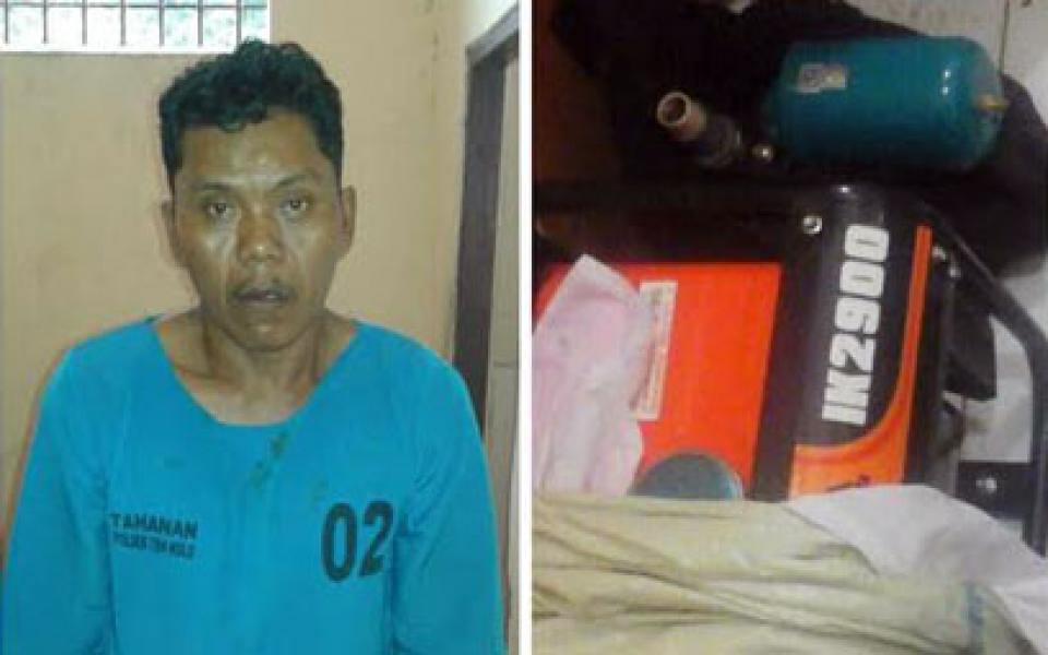 Mencuri di Masjid, Pria 38 Tahun di Inhil Ditangkap