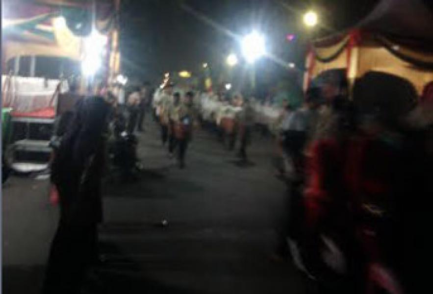 Pawai Takbir, Ribuan Warga Tumpah Ruah di Telaga Bening Selatpanjang