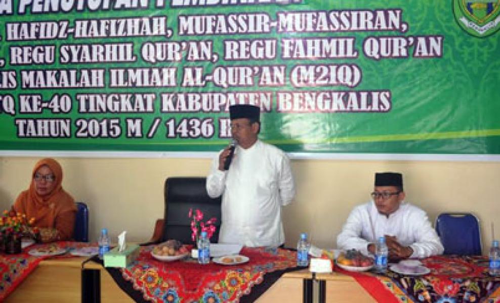 Pembinaan Jelang MTQ Riau, Qari dan Qariah Bengkalis Kuatkan Tekad Jadi yang Terbaik