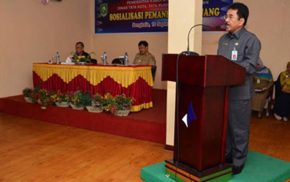 Pemkab Bengkalis Gelar Sosialisasi Pemanfaatan Ruang Kepada 136 Ketua BPD