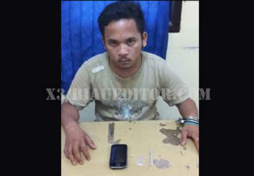 Pengedar Sabu di Rohul Dibekuk Saat Tunggu Pembeli