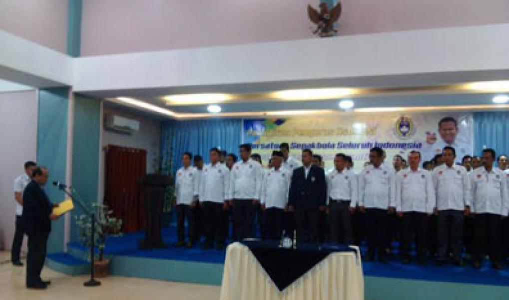 Pengurus PSSI Meranti Resmi Dilantik