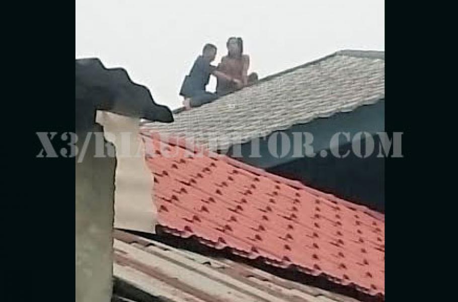 Pria Gila di Pekanbaru Nekad Coba Bunuh Diri dari Atap Rumah Kosong