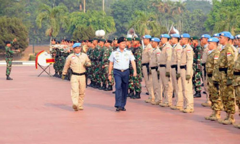 TNI Berangkatkan 140 Prajuritnya ke Mali-Afrika