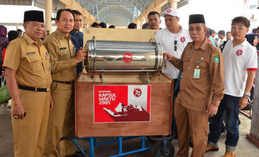 Tim Ekspedisi Kapsul Waktu 2085 Dilepas Dari Bandar Sri Laksamana Menuju Kepri