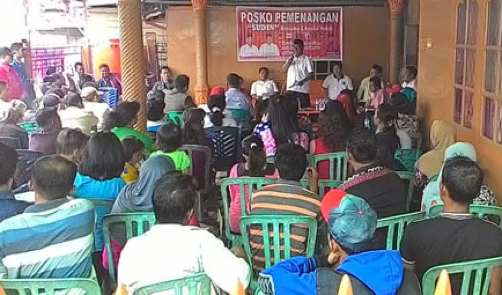 Tim SUDIN Silaturrahmi di Posko Pemenangan