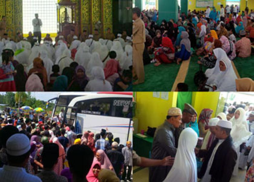 264 Jamaah Haji Pelalawan Tiba di Pangkalan Kerinci, Keluarga Sambut Haru dan Bahagia