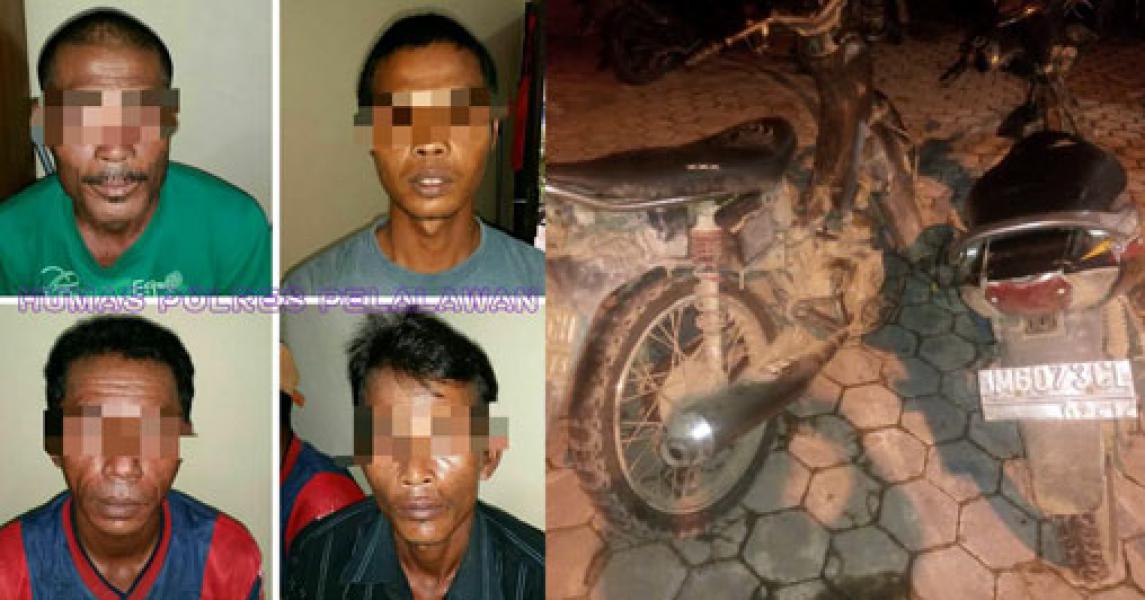 4 Warga Pelaku Pemerasan Tuduh Korban Tangkap Ikan Dengan Setrum Diciduk polisi