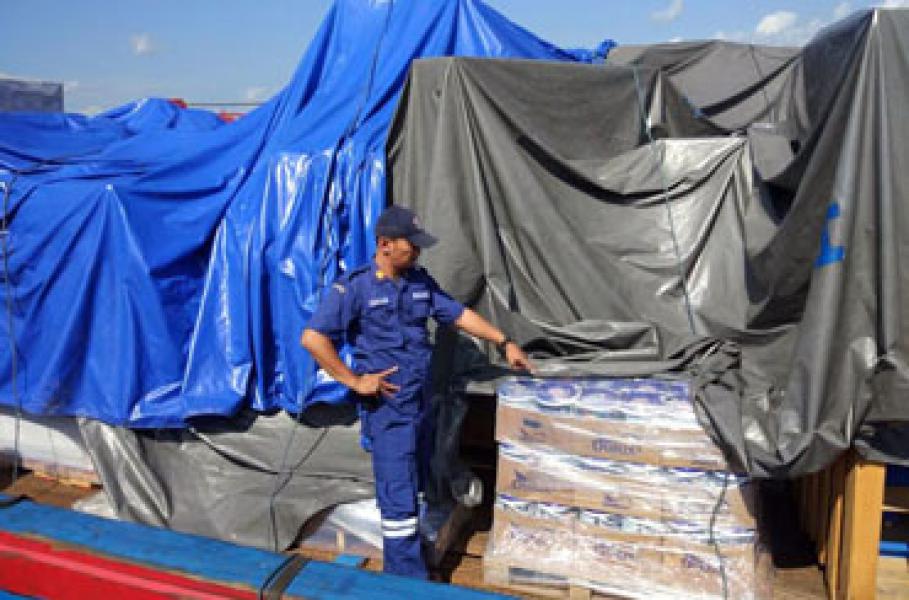 Bakamla RI Gagalkan 35 Ton Beras Selundupan dari Singapura