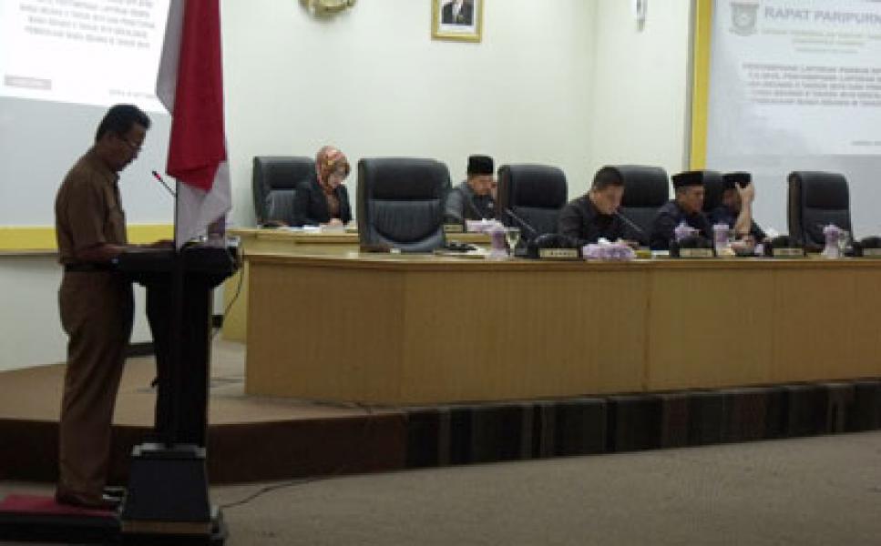 Bupati Kampar Apresiasi Laporan Pansus LKPP-APBD Kampar Tahun Anggaran 2015