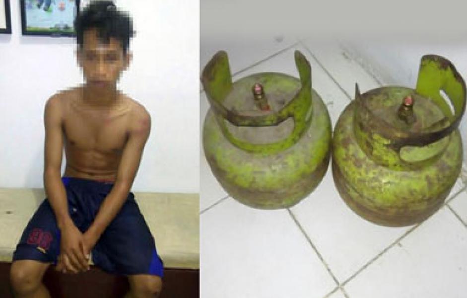 Curi Tabung Gas di Warung Pecal Lele, Pemuda Pengangguran di Terangtang Manuk Dicokok Polisi