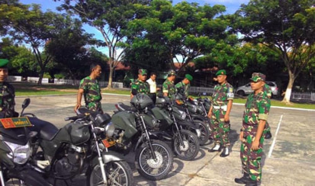 Dandim 0320/Dumai Cek Kendaraan Dinas Babinsa di Jajarannya