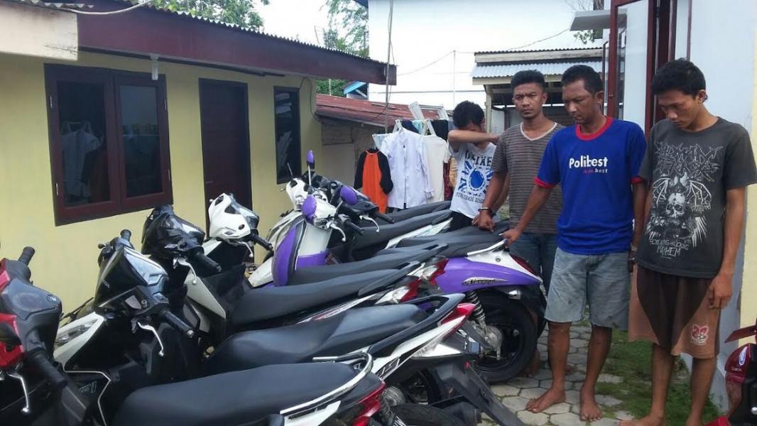 Empat Begal Sadis di Pekanbaru di Bekuk Tim Opsnal Polsek Tenayan Raya